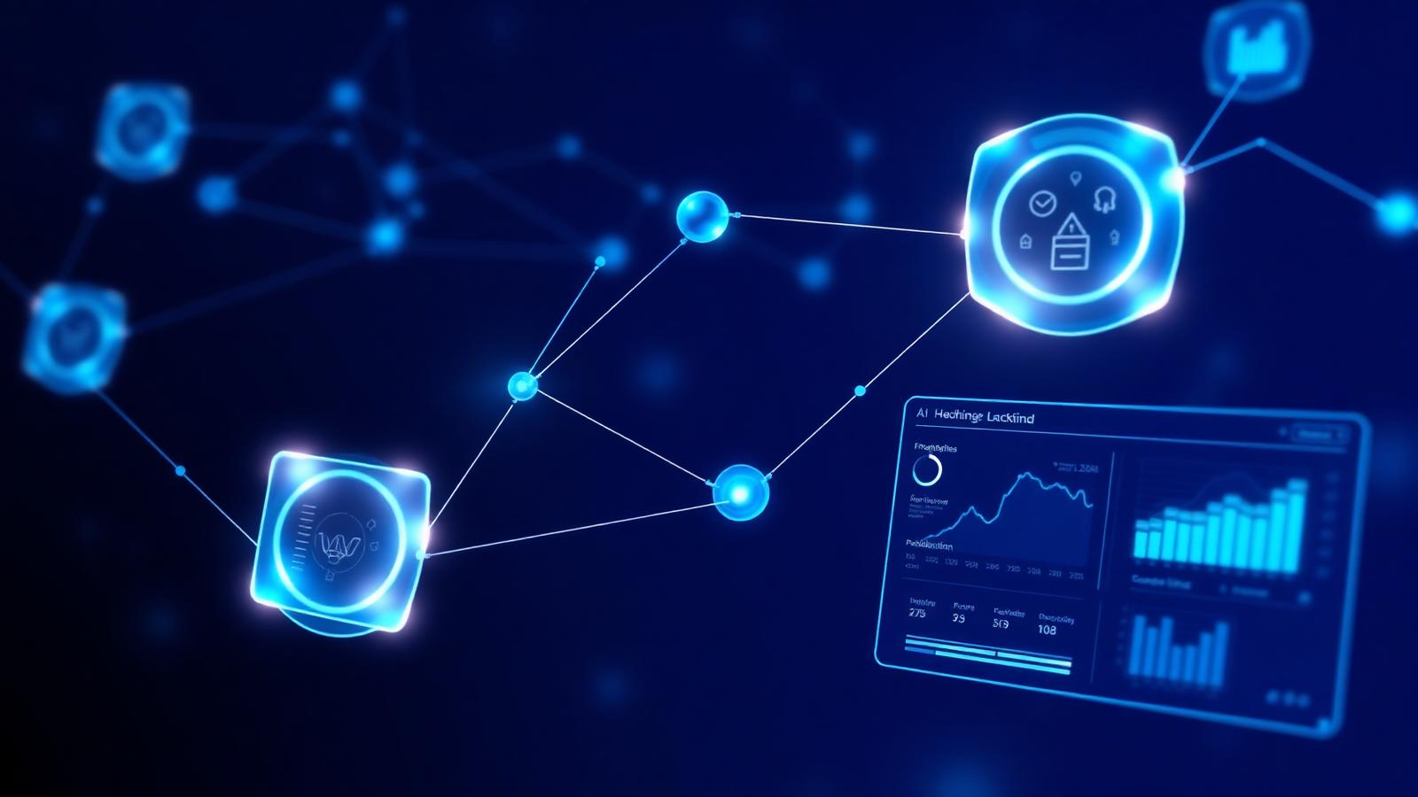 Abstract illustration of AI-driven your CRM workflows